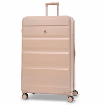 Aerolite Extra Large XL 32" 144L Lightweight ABS Hard Shell Suitcase, 4 Dual Wheel Spinner, TSA Lock, Heavy-Duty Check-In Travel Luggage - Beige